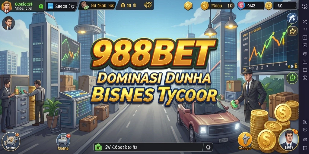 Tampilan gameplay menarik dari 988BET yang menggambarkan dunia Tycoon.