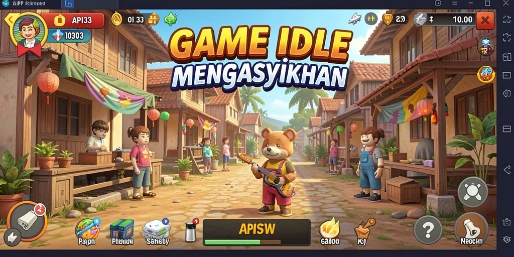 Tampilan gameplay <strong>API33</strong> yang menarik dan penuh warna.