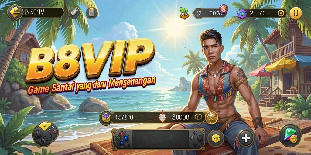 Screenshot gameplay B8VIP yang menampilkan momen seru dan santai.