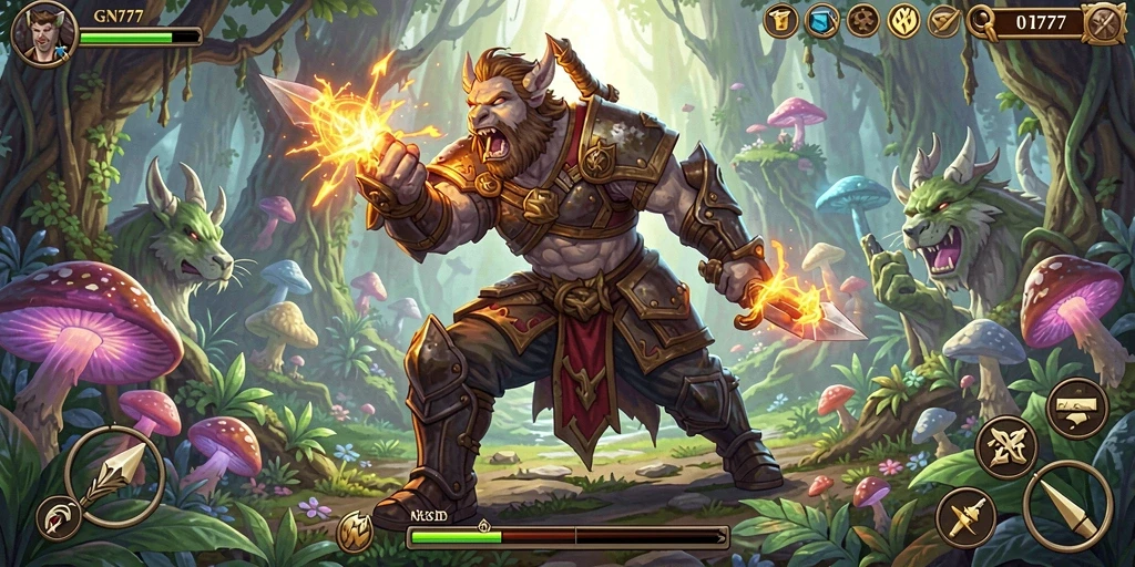 Screenshot dari gameplay GN777 yang menggambarkan aksi petualangan seru.