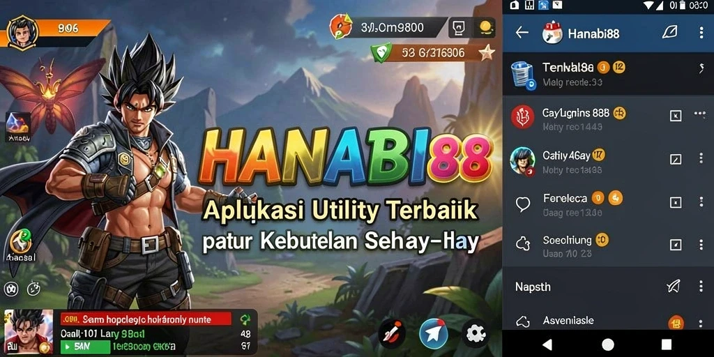 Tampilan utama HANABI88 dengan fitur pengingat yang intuitif.