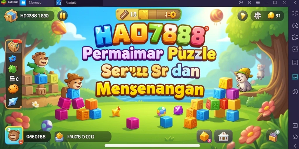Tampilan gameplay puzzle yang menarik dan penuh tantangan.