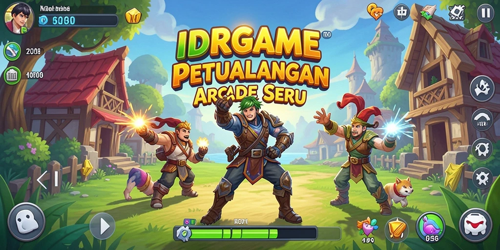 Tangkapan layar utama IDRGAME menampilkan gameplay yang menarik dan penuh warna.