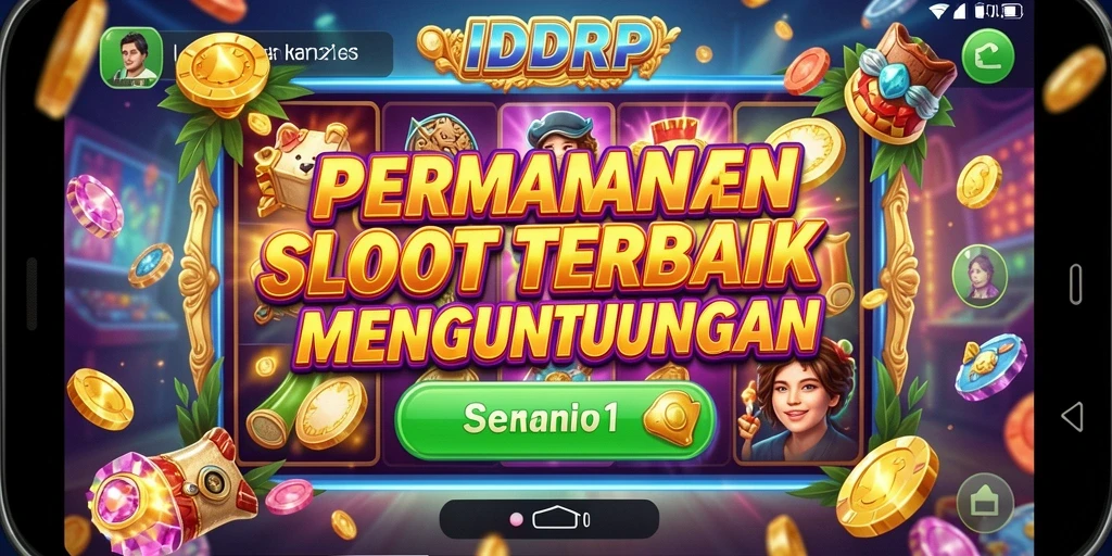 Tampilan gameplay IDRRP yang memikat dengan animasi slot yang menarik.