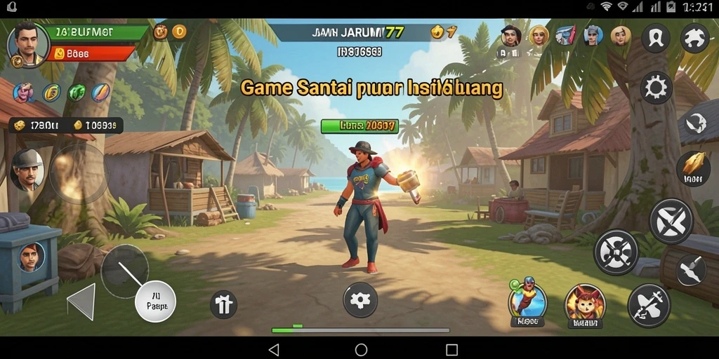 Tampilan gameplay seru dari JARUM77 yang mudah dimainkan.