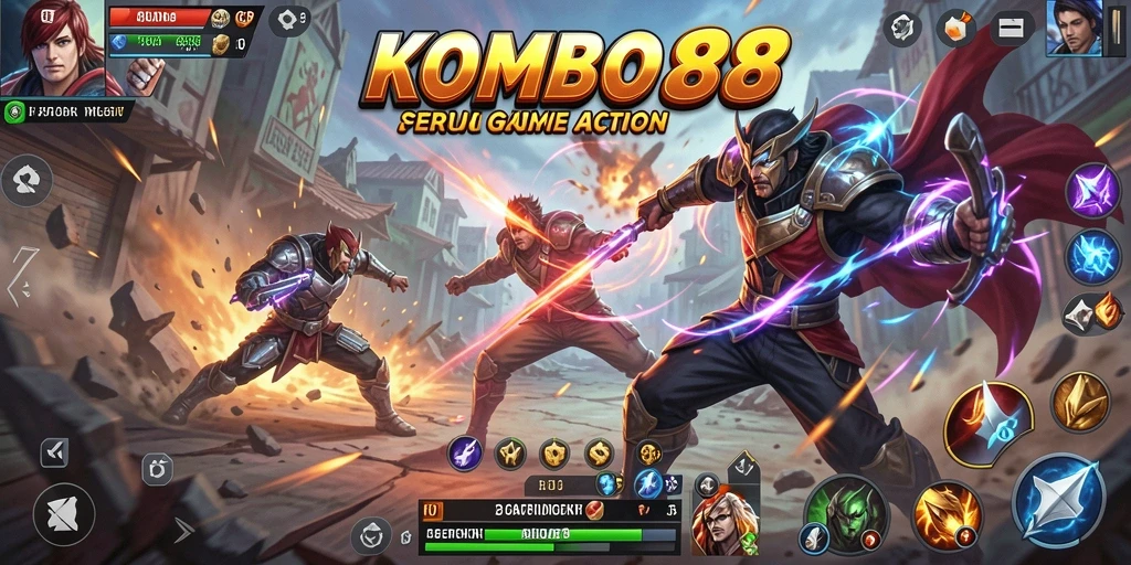 Tampilan seru gameplay KOMBO88 saat beraksi.