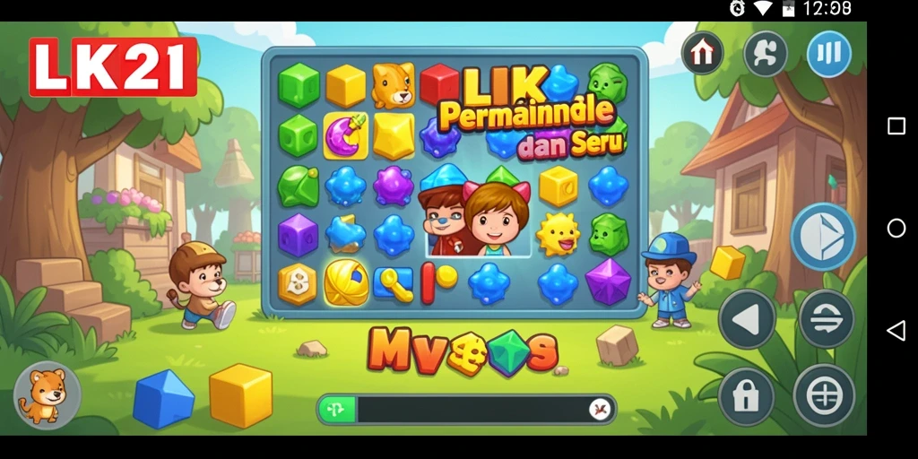 Tampilan gameplay LK21 yang menantang dalam menyelesaikan puzzle.