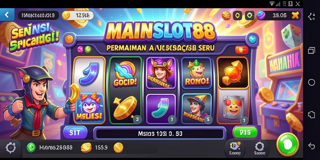 Screenshot gameplay MAINSLOT88 yang menunjukkan keseruan bermain slot.