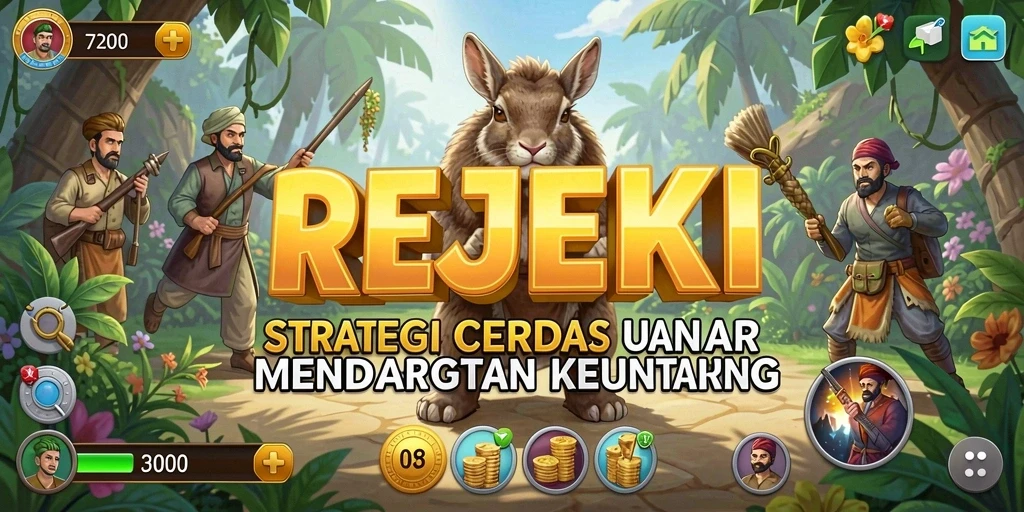 Tampilan gameplay strategi yang seru dan menegangkan di REJEKI.