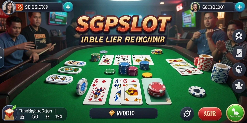 Tampilan gameplay seru dari SGPSLOT dengan fitur Gaple.