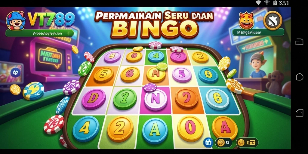 Tangkapan layar permainan Bingo di VT789 dengan pemain aktif.