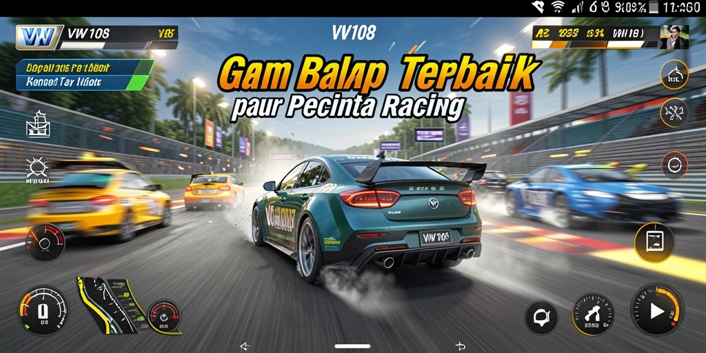 Tampilan gameplay Racing di VW108 yang mendebarkan dan penuh aksi.