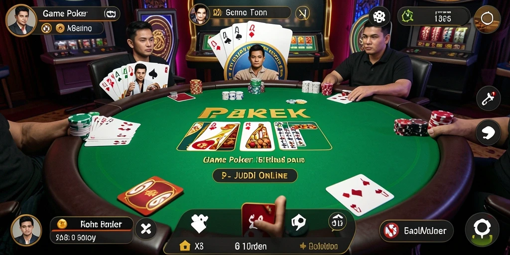 Tampilan gameplay menarik dari permainan Poker di X88.